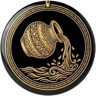 Kumbha rashi medallion