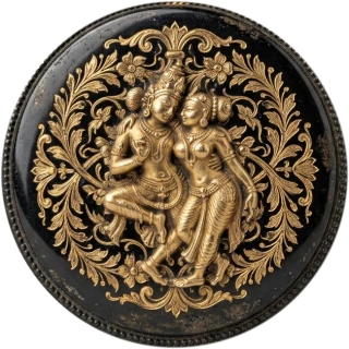 Mithuna rashi medallion