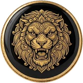 Simha rashi medallion