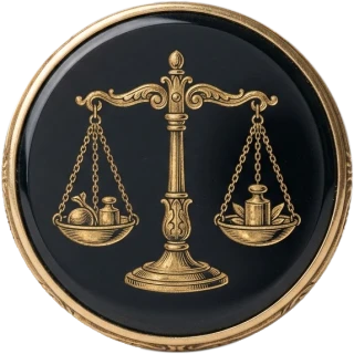 Tula rashi medallion